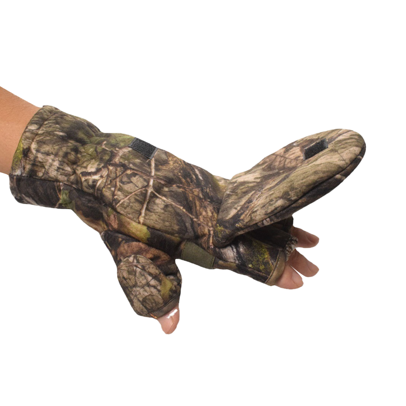 SABADO Winter Camouflage Half Finger Flip Gloves Rękawiczki taktyczne