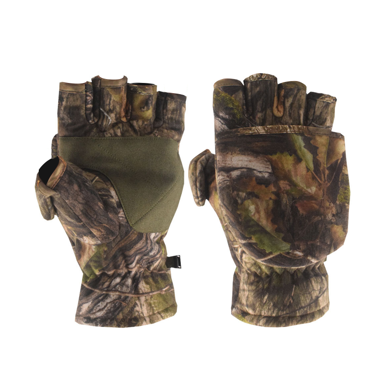 SABADO Winter Camouflage Half Finger Flip Gloves Rękawiczki taktyczne