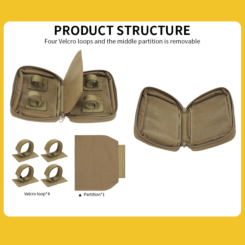 Sabado 1000D nylonowa taktyczna torba pistoletowa laserowa Molle Dual Warownictwo wojskowe